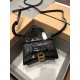 Balenciaga Hourglass gold buckle crocodile pattern sand timer tote shoulder bag