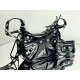 Balenciaga Le Cagole Rhinestone Stud Crocodile Print Cowhide Crescent Moon Dumpling Motorcycle Underarm Crossbody Bag