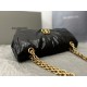 Balenciaga Monaco Gold Metal Chain Shoulder Strap Arena Small Calfskin Shoulder Tote Bag, Small Size