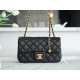 Chanel Small Golden Ball CF Square Classic Quilted Gold Buckle Chain Shoulder Strap Adjustable Sheepskin Crossbody Shoulder Bag Mini