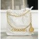 Chanel   23S   22Bag   Mini    Diamond Quilting Drawstring Closure Chain Shiny Grain Calfskin   Bucket Shoulder Bag   Crossbody Bag