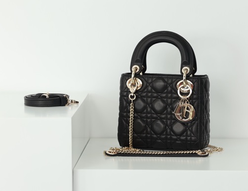 Dior Lady Dior Removable Chain Shoulder Strap 3-Quilted Cannage Detail Sheep Leather Princess Diana Bag Shoulder Crossbody Handbag