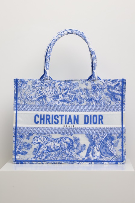 Dior BookTote Hand-embroidered Classic Canvas Print Large Capacity Canvas Tote Bag Shopper Handbag