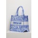 Dior BookTote Hand-embroidered Classic Canvas Print Large Capacity Canvas Tote Bag Shopper Handbag