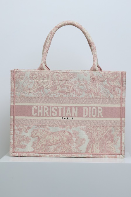 Dior BookTote Hand-embroidered Classic Canvas Print Large Capacity Canvas Tote Bag Shopper Handbag